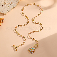 Colliers pendentifs en forme d'enveloppe en acier inoxydable 304&nbsp;WG8DC21-01