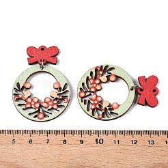 Pendentifs en bois de peuplier imprimé&nbsp;FIND-N005-74B