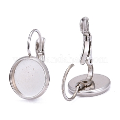 Resistente all'ossidazione 24 pz 4 dimensioni 304 acciaio inossidabile leverback orecchino risultati&nbsp;STAS-ZZ0001-04P