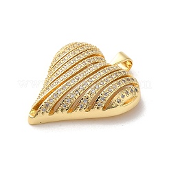 Messing micro pave klare zirkonia anhänger&nbsp;KK-M281-02G
