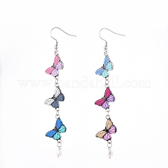 Conjuntos de joyas de mariposa de acero inoxidable 304&nbsp;SJEW-JS01089
