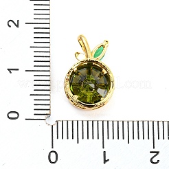 Pendenti in ottone con zirconi cubici&nbsp;KK-Q794-01D-G