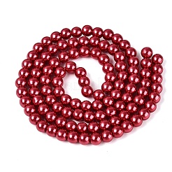Perles de verre nacrées cuites au four&nbsp;X-HY-Q330-8mm-51