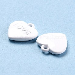 Sprühlackierte Charms aus Herzlegierung&nbsp;LS-PALLOY-B005-01G