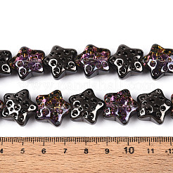 Chapelets de perles en verre transparent électrolytique&nbsp;EGLA-N020-02H