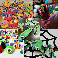 150 Pom-Pom-Ball aus Polyester&nbsp;DIY-SC0031-33A