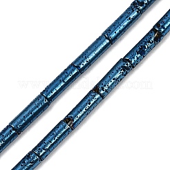 Brins de perles de pierre de lave naturelle galvanisées&nbsp;G-K388-03A-05