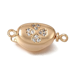 Chiusure a scatola con micro pavé di zirconi chiari in ottone&nbsp;CU-CBA4292-15G