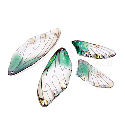 Transparente Harzkristalle mit Strassanhängern&nbsp;RESI-TAC0002-47B
