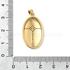 Latón micro pavimenta claro colgantes de circonio cúbico&nbsp;KK-I360-061G