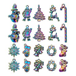 20 stücke 10 stil regenbogenfarben legierung anhänger&nbsp;FIND-LS0001-13MC