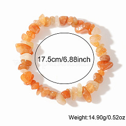 Pulseras elásticas con cuentas de piedra solar natural para mujeres y hombres&nbsp;CI5318-18