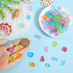 150 g de perles en plastique transparentes de formes mixtes&nbsp;FIND-SC0011-72
