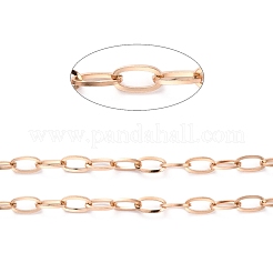 Placcatura ionica (ip) catena a graffetta in acciaio inossidabile 304&nbsp;CHS-H031-06RG