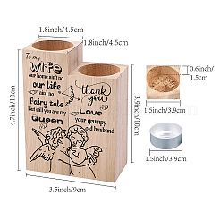 Holzkerzenhalter&nbsp;AJEW-WH0268-005