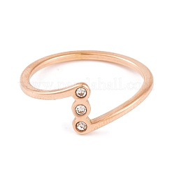 304 Edelstahl Fingerring für Frauen&nbsp;RJEW-C086-17-RG