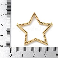 Rack-Plattierung Messing Micro Pave Kubisch Zirkonia Connector Charms&nbsp;KK-G515-42G-02
