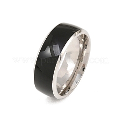 304 Edelstahl Emaille Fingerringe für Herren&nbsp;SA-CBA0CD2-03P