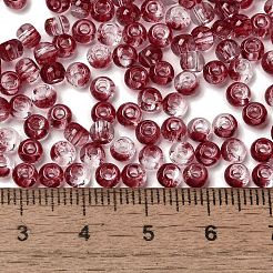 Perles rondes en verre de couleurs transparentes&nbsp;SEED-F006-05A-04