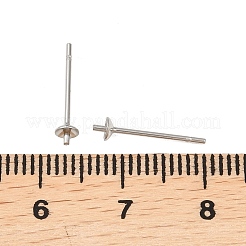 Anlaufgeschützte Ohrstecker aus Edelstahl 304&nbsp;STAS-R063-41