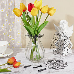 3 couvercle d'insertion de composition florale en acier inoxydable 201&nbsp;DIY-UN0005-92B