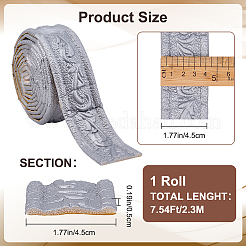 1 bordure de papier peint autocollante imperméable en mousse PVC 3D&nbsp;DIY-CP0011-42F