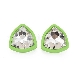 Kristall-Strass-Dreieck-Ohrstecker mit 925 Sterling-Silberstiften für Frauen&nbsp;MACR-S275-036B