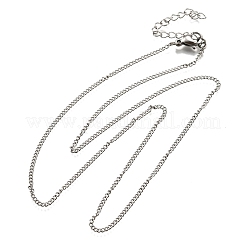 201 collane a catena intrecciata in acciaio inossidabile&nbsp;NJEW-R023-09P