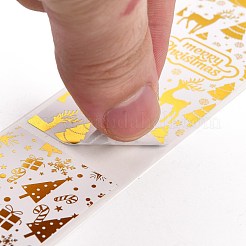 Rechteckige rollenaufkleber mit weihnachtsmotiv&nbsp;DIY-B045-01A
