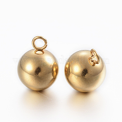 Ionenplattierung (IP) 304 Edelstahl Kugel Charms&nbsp;X-STAS-H394-12G