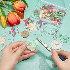 DIY baumeln Ohrring machen Kits&nbsp;DIY-NB0005-32