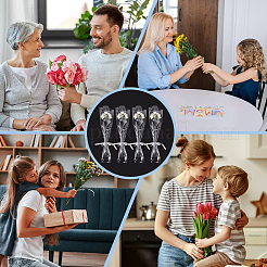 Babysbrew Baumwolle stricken künstliche Blume&nbsp;AJEW-WH0314-414B