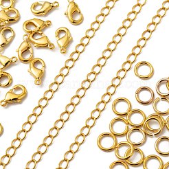 DIY Messing verdrehte Ketten Halskette Herstellungssets&nbsp;DIY-LS0002-85