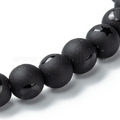 Perles de verre dépoli étirer bracelets&nbsp;BJEW-I296-06