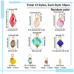 100 set di 10 ciondoli in vetro di stile&nbsp;FIND-PH0018-59
