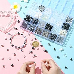 Kits zur Herstellung von Halsketten und Armbändern aus der Schwarz-Weiß-Serie zum Selbermachen&nbsp;DIY-CJ0001-75