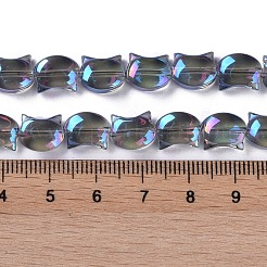 FilI di perline in vetro placcato&nbsp;EGLA-Q128-06A-FR02
