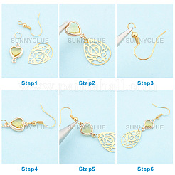Kit fai da te per realizzare orecchini pendenti cavi&nbsp;DIY-SC0013-13
