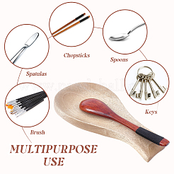 Repose-ustensiles en bois&nbsp;AJEW-GF0014-60B