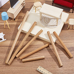 8 Stück 5 Stile DIY Handwerk Holz runde Stäbchen&nbsp;DIY-BC0016-86B