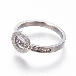 Fingerringe aus Edelstahl 304&nbsp;RJEW-E158-07P