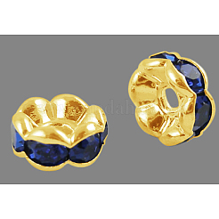 Perline distanziatori strass in ottone&nbsp;X-RSB029NFG