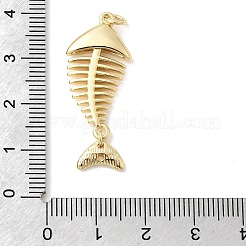 Fischgräten-Charms Messinganhänger&nbsp;KK-H529-47G