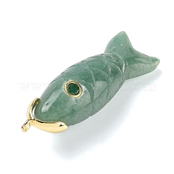 Natürliche grüne Aventurin geschnitzte Anhänger&nbsp;X-G-P599-07G-06