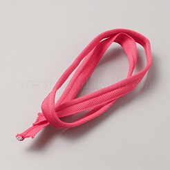 Flache elastische Lippenbesatzkordel aus Polyester&nbsp;EW-WH0014-06C
