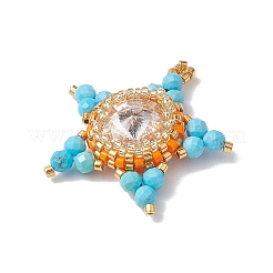 Pendentifs tissés en perles de verre et de rocaille&nbsp;PALLOY-MZ00259