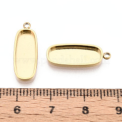 Cabochon-Anhängerkomponente aus Edelstahl 304&nbsp;STAS-N115-42G