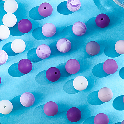 90 pz 6 colori perline in silicone&nbsp;SIL-PA0001-07B