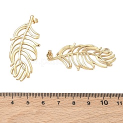 Pendientes de acero inoxidable 304 con hoja hueca&nbsp;EJEW-D353-02G