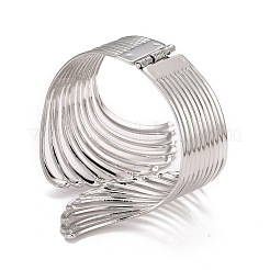 Bracciale rigido con polsino avvolgente ad ala cava in lega&nbsp;LS-BJEW-K223-07P